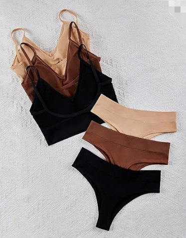 Small Chest Push-up Thin Without Steel Ring Plus Size Sports Bra Set