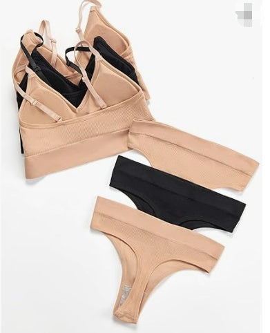 Small Chest Push-up Thin Without Steel Ring Plus Size Sports Bra Set